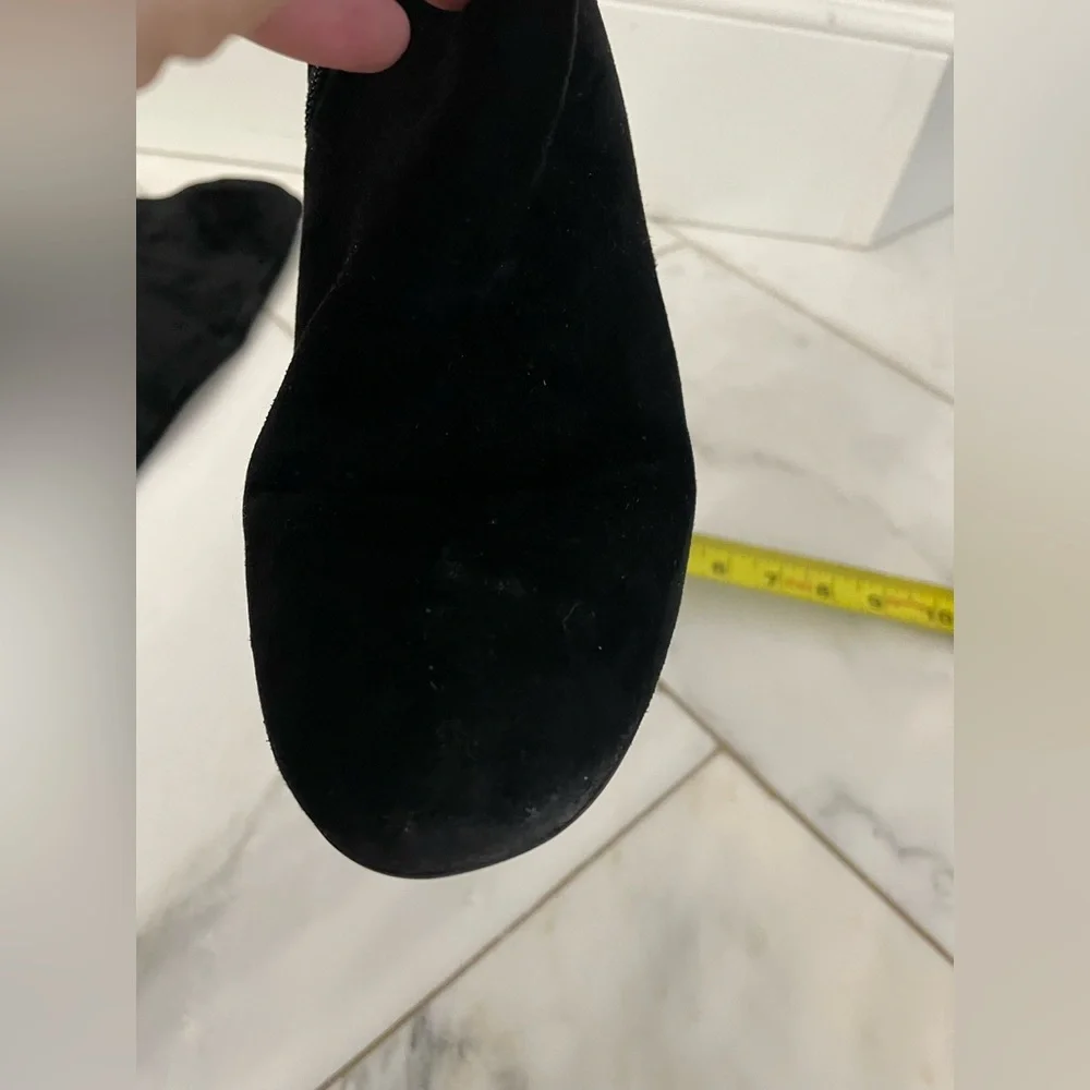 Tory Burch 41621 Black Over The Knee Suede Leather Laila Block Heel Boots size 8 - Picture 16 of 16